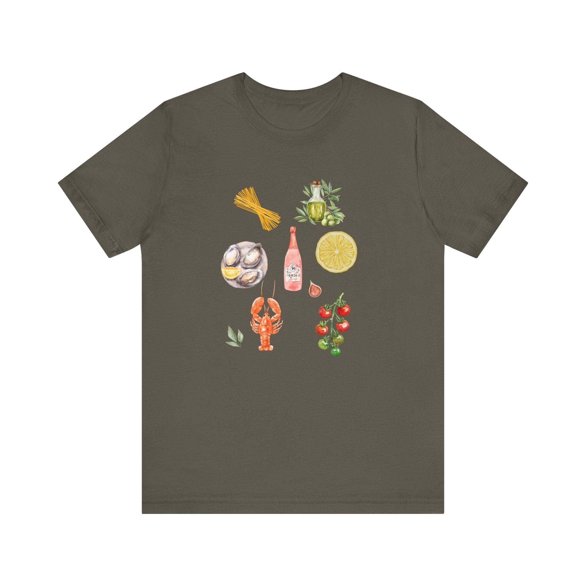 Italia Shirt, Coastal Grandma, Italian Summer Meal Tee by Printify