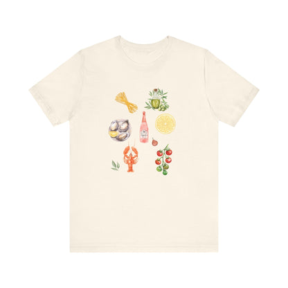 Italia Shirt, Coastal Grandma, Italian Summer Meal Tee - Popbydesign