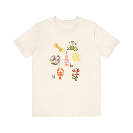 Italia Shirt, Coastal Grandma, Italian Summer Meal Tee - Popbydesign
