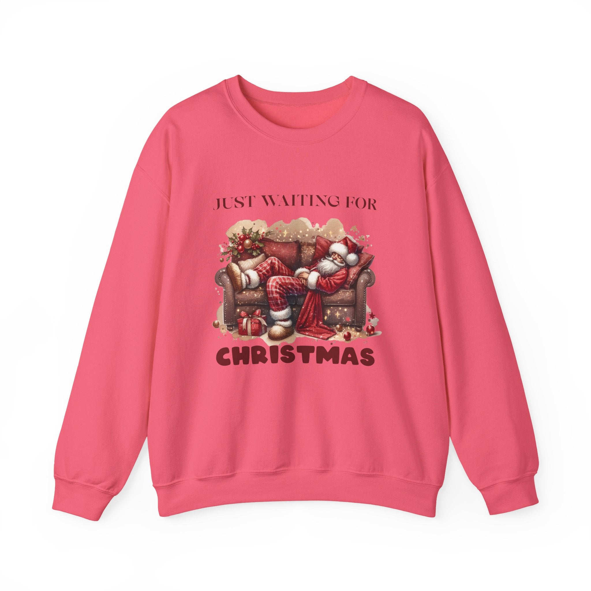 Just Waiting For Christmas Sweatshirt, Santa Clause Shirt by PopCultureByDesign36