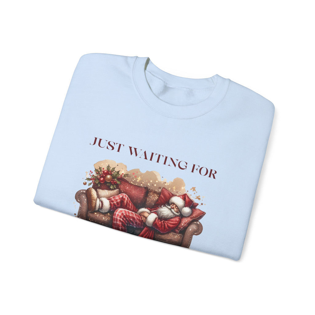 Just Waiting For Christmas Sweatshirt, Santa Clause Shirt by PopCultureByDesign36