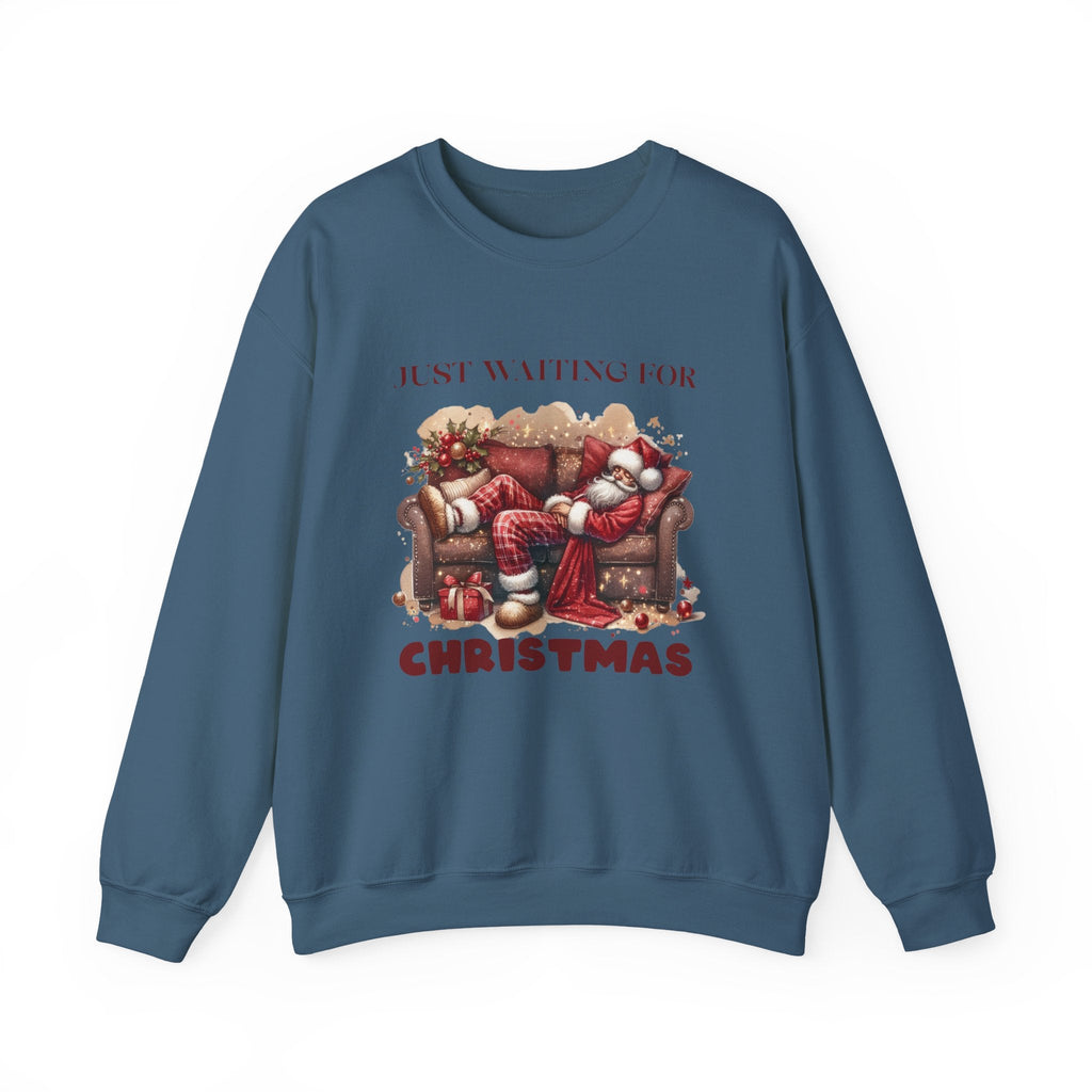 Just Waiting For Christmas Sweatshirt, Santa Clause Shirt by PopCultureByDesign36