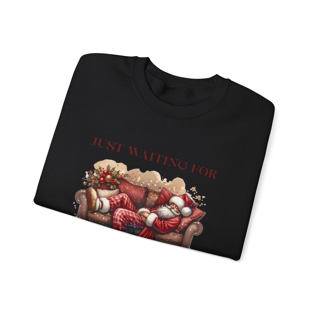Just Waiting For Christmas Sweatshirt, Santa Clause Shirt by PopCultureByDesign36