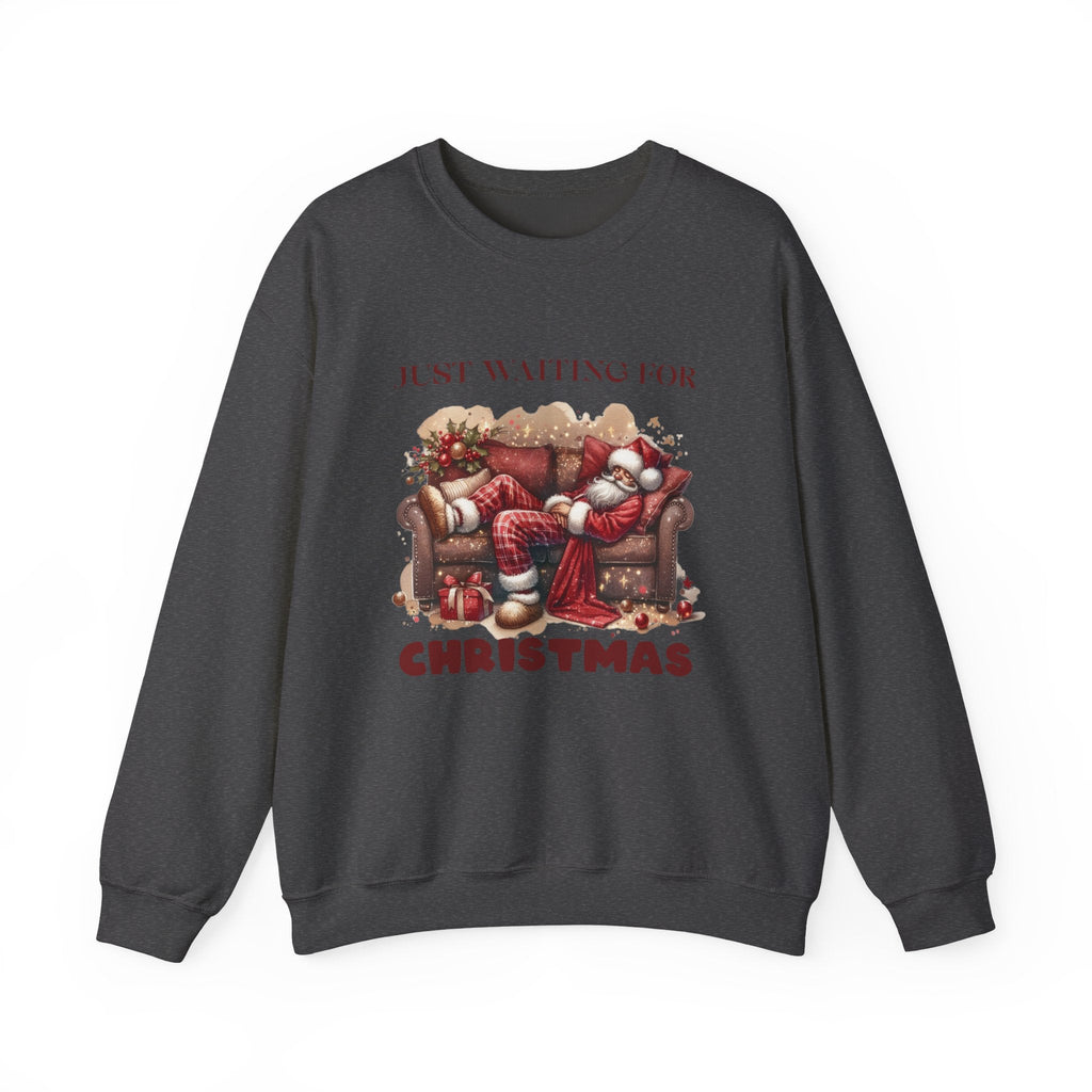 Just Waiting For Christmas Sweatshirt, Santa Clause Shirt by PopCultureByDesign36