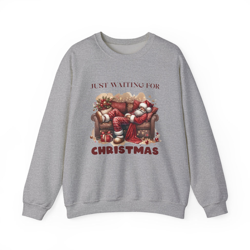 Just Waiting For Christmas Sweatshirt, Santa Clause Shirt by PopCultureByDesign36