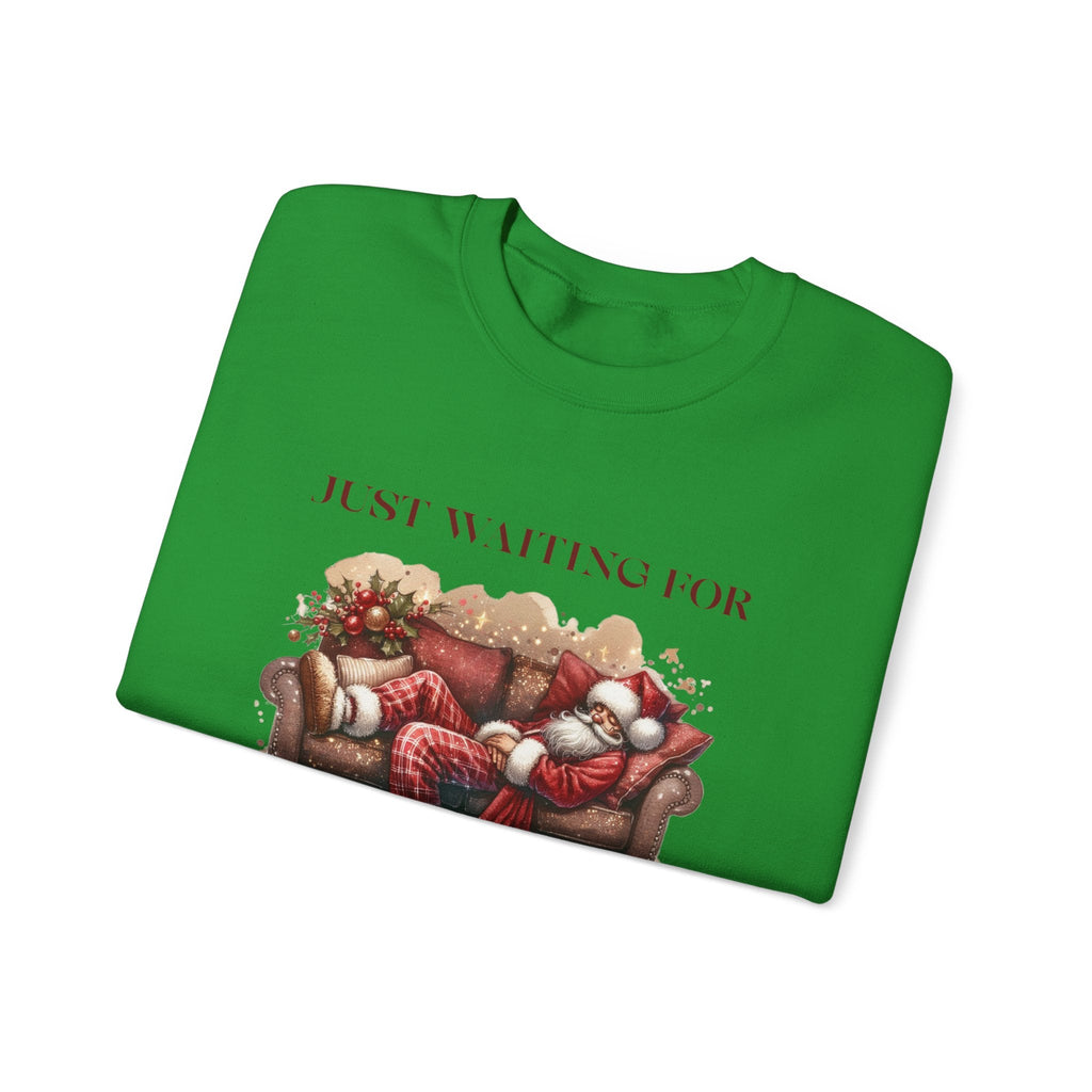 Just Waiting For Christmas Sweatshirt, Santa Clause Shirt by PopCultureByDesign36