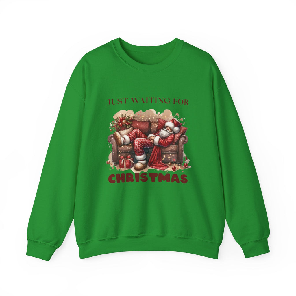 Just Waiting For Christmas Sweatshirt, Santa Clause Shirt by PopCultureByDesign36