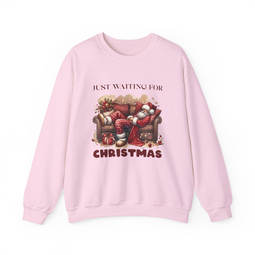 Just Waiting For Christmas Sweatshirt, Santa Clause Shirt by PopCultureByDesign36