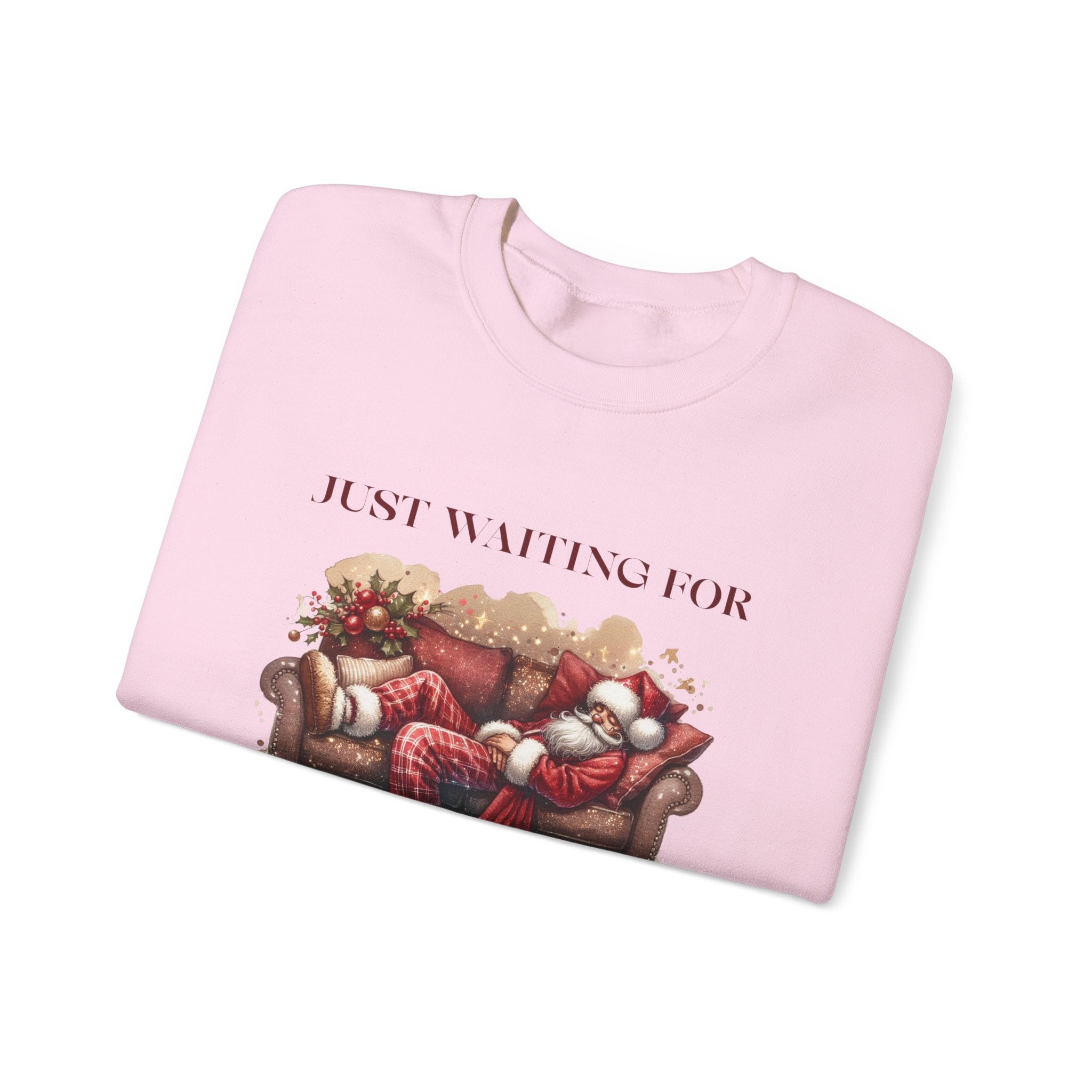 Just Waiting For Christmas Sweatshirt, Santa Clause Shirt by PopCultureByDesign36