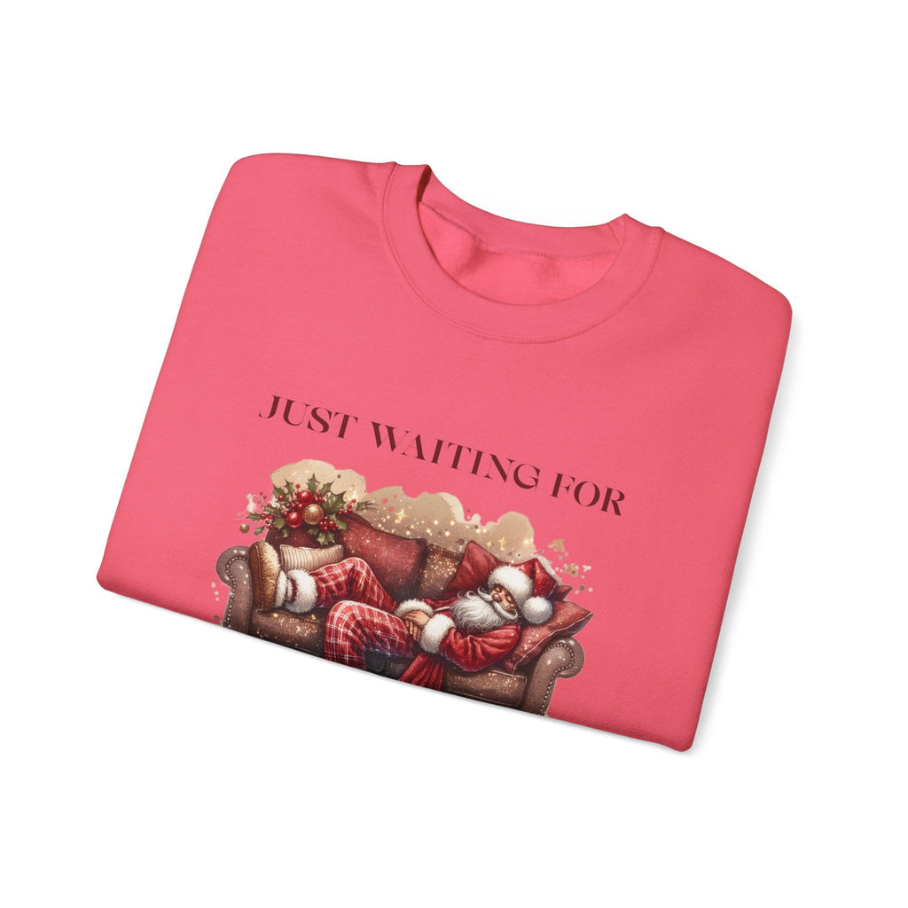 Just Waiting For Christmas Sweatshirt, Santa Clause Shirt by PopCultureByDesign36