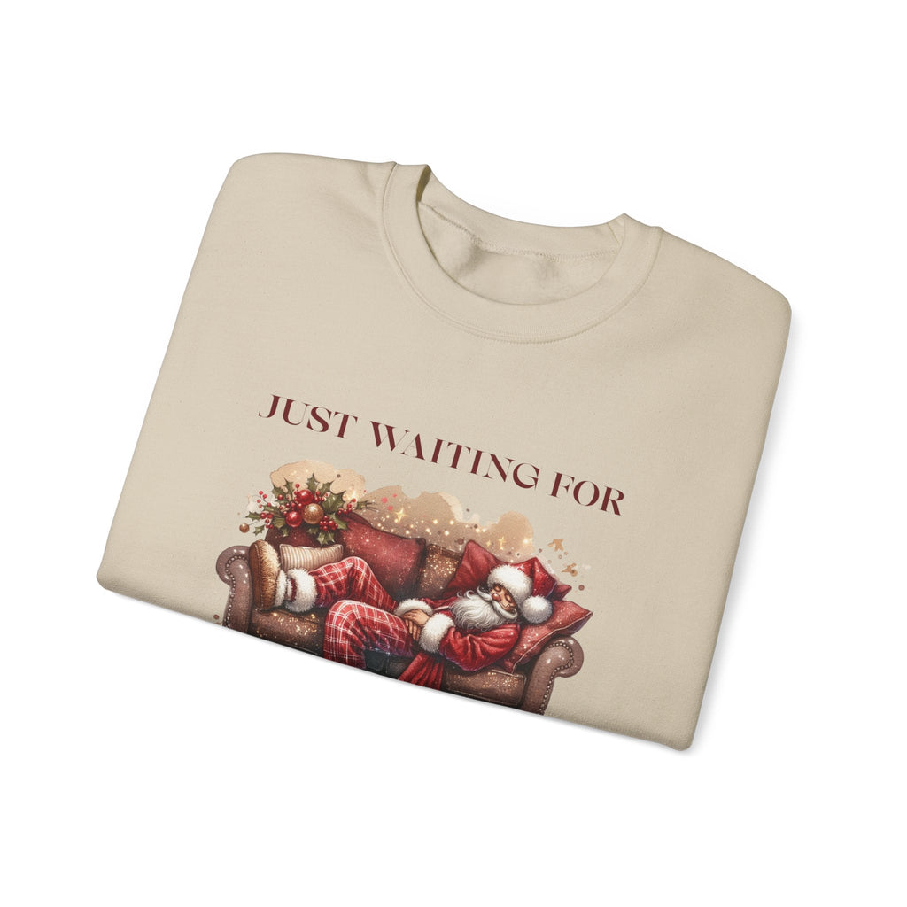 Just Waiting For Christmas Sweatshirt, Santa Clause Shirt by PopCultureByDesign36