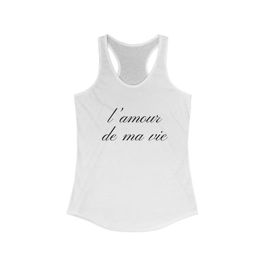 l amour de ma vie Tank Top, Gift For Paris Lover, Paris Girl - Popbydesign