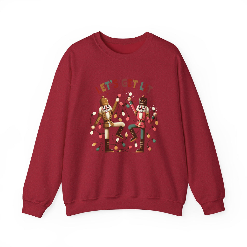 Let's get lit sweatshirt , Funny nutcracker Christmas shirt by PopCultureByDesign36