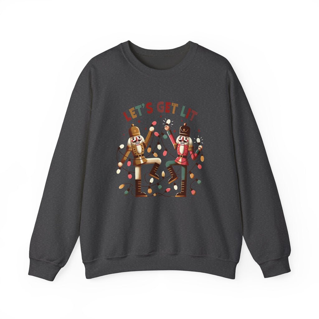 Let's get lit sweatshirt , Funny nutcracker Christmas shirt by PopCultureByDesign36