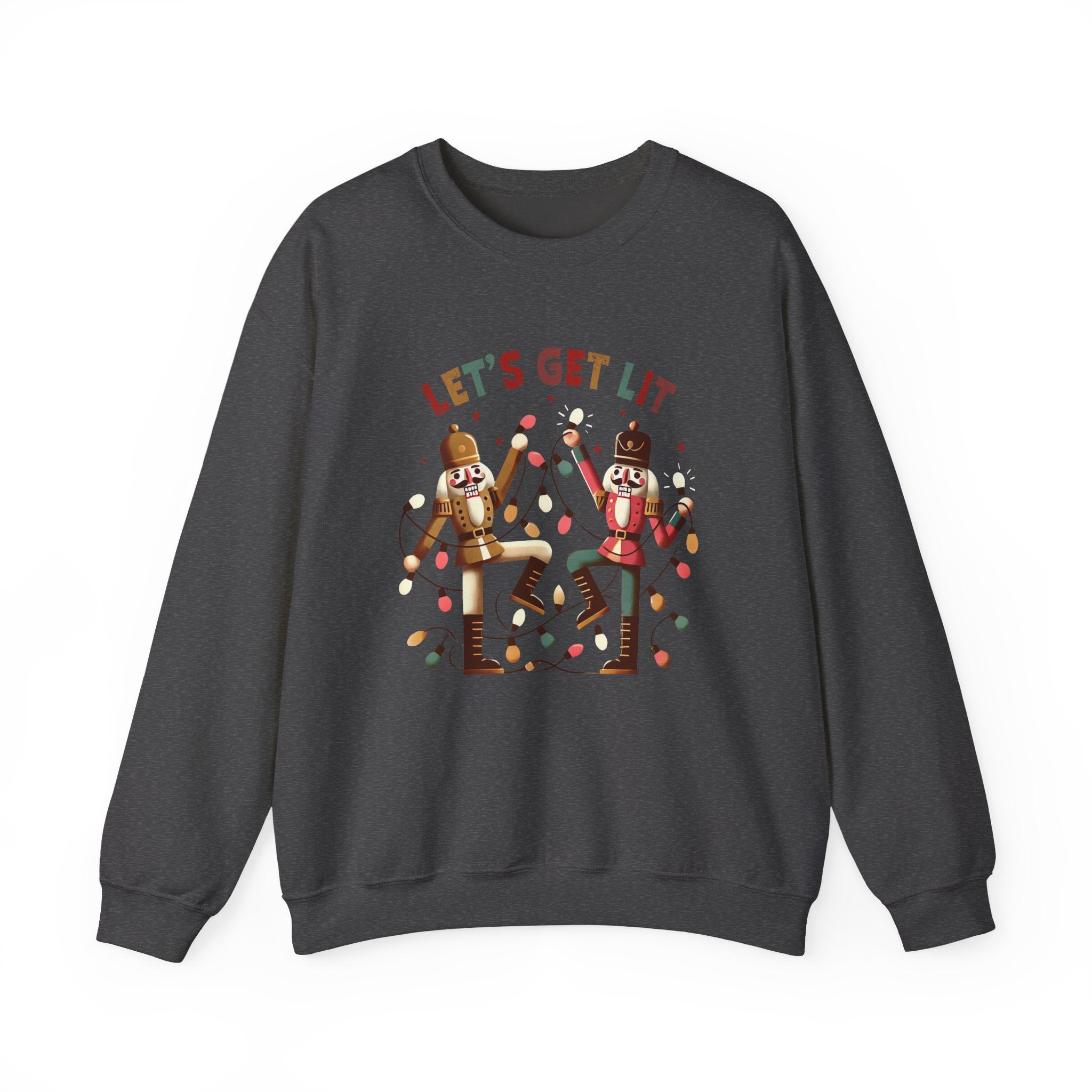 Let's get lit sweatshirt , Funny nutcracker Christmas shirt by PopCultureByDesign36