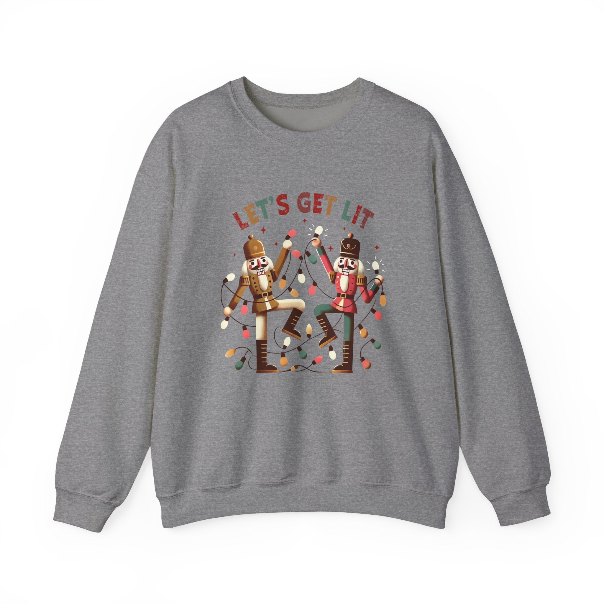 Let's get lit sweatshirt , Funny nutcracker Christmas shirt by PopCultureByDesign36