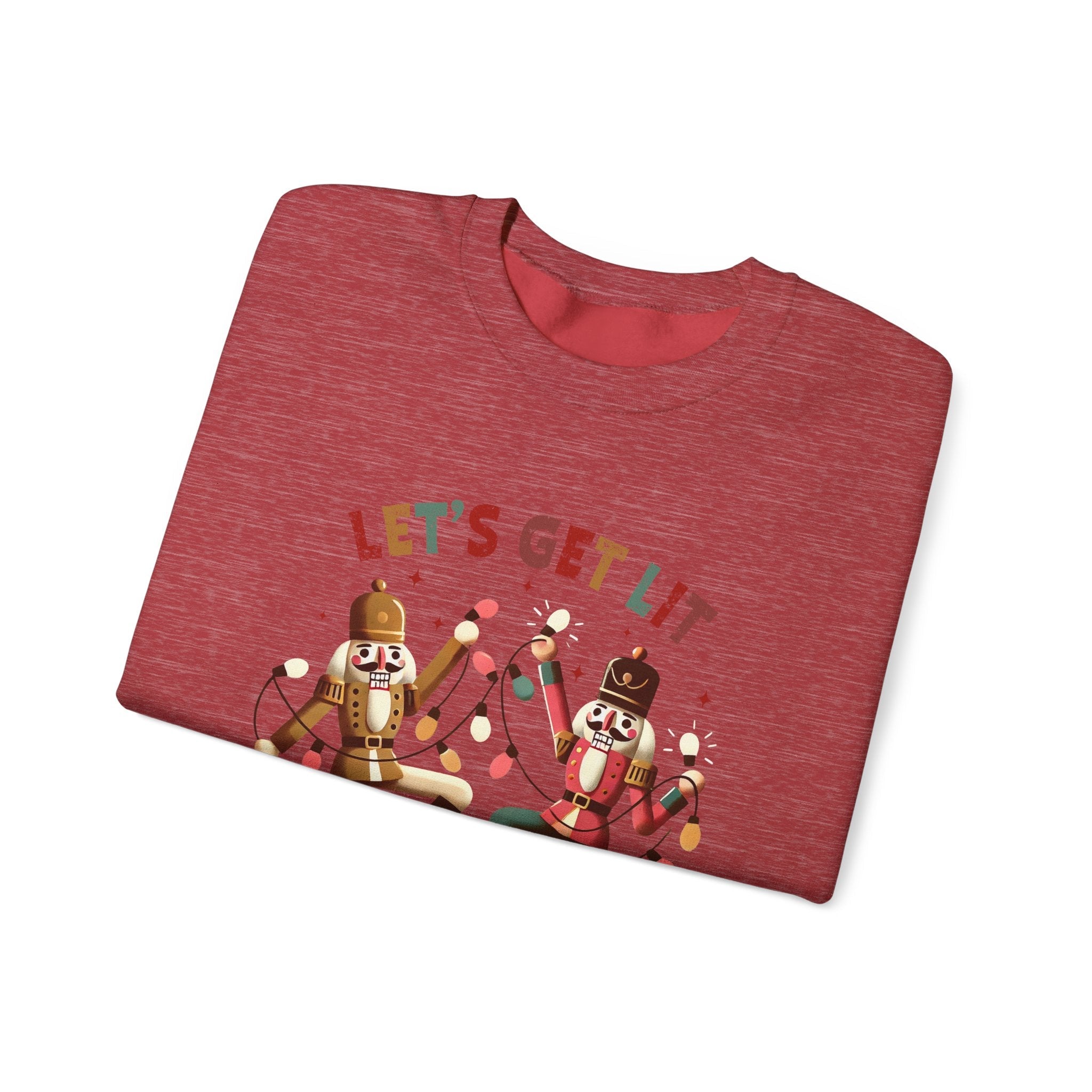 Let's get lit sweatshirt , Funny nutcracker Christmas shirt by PopCultureByDesign36