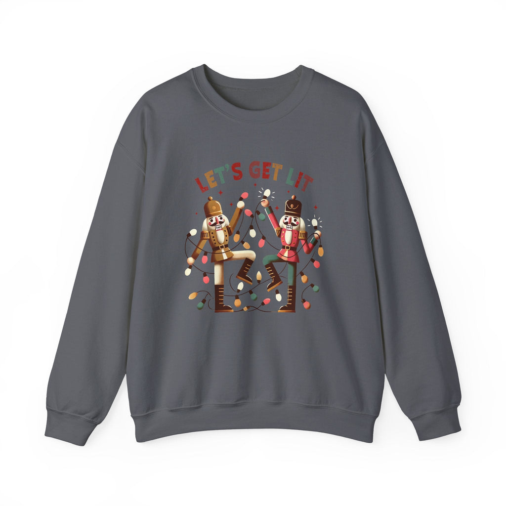 Let's get lit sweatshirt , Funny nutcracker Christmas shirt by PopCultureByDesign36
