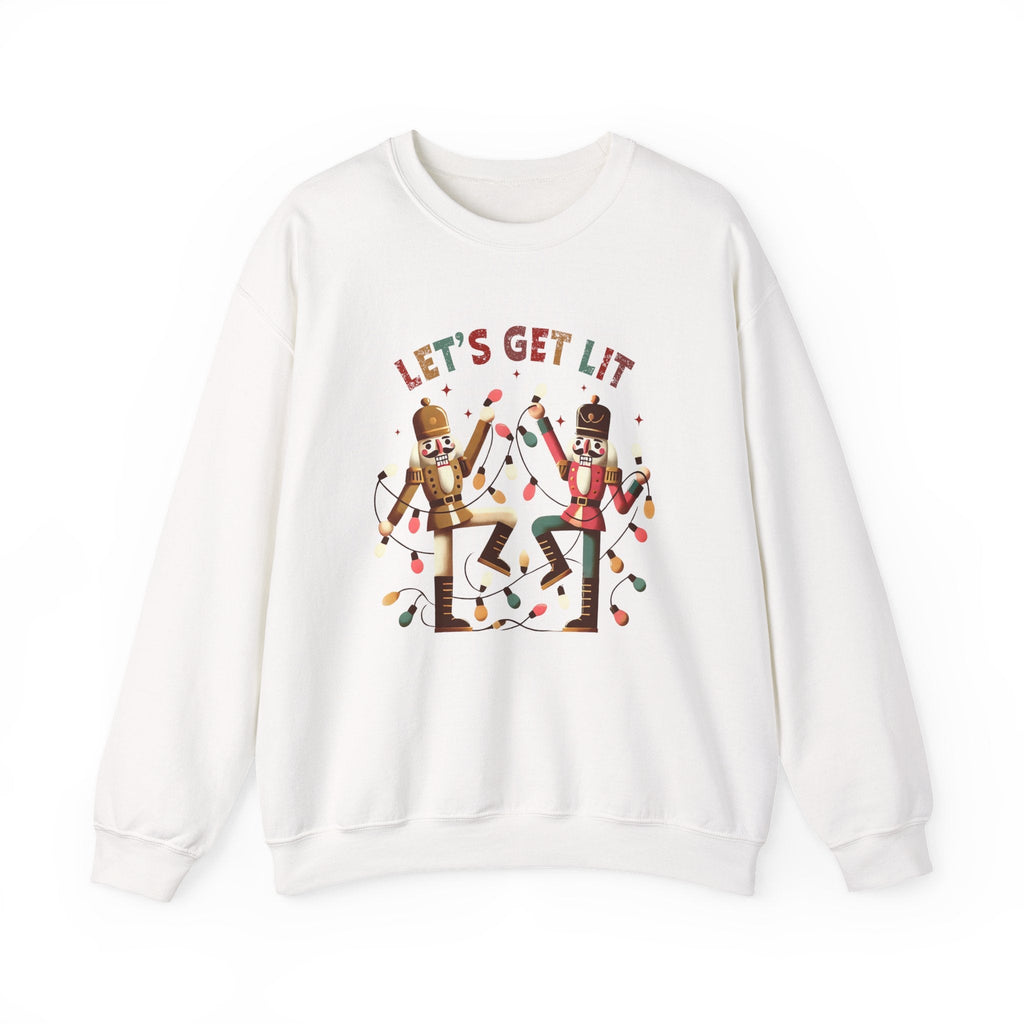 Let's get lit sweatshirt , Funny nutcracker Christmas shirt by PopCultureByDesign36