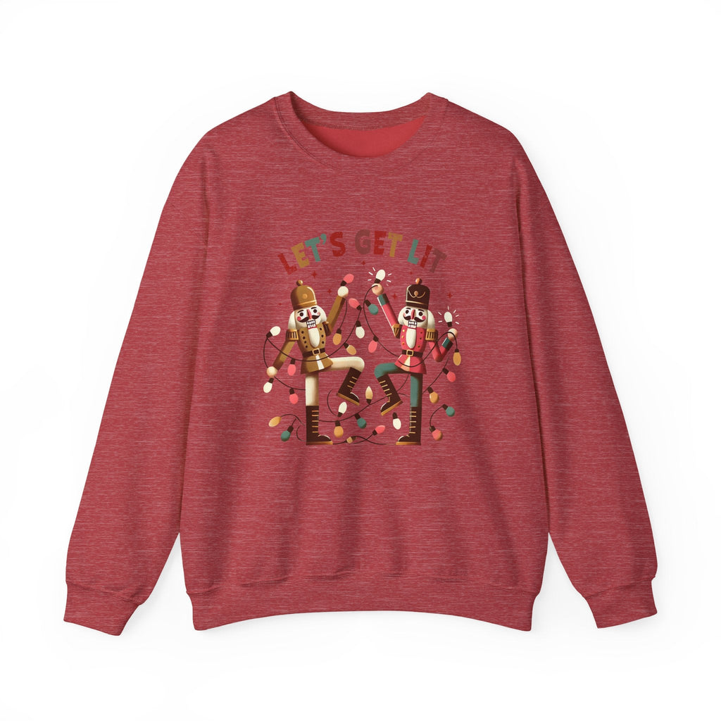Let's get lit sweatshirt , Funny nutcracker Christmas shirt by PopCultureByDesign36