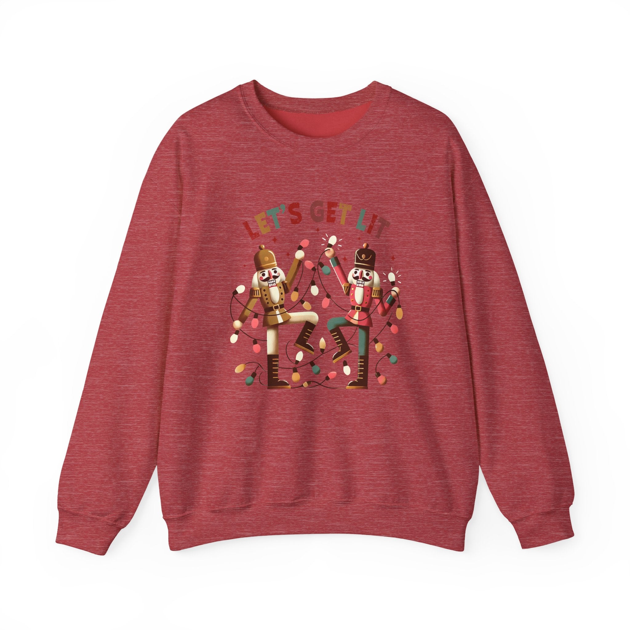 Let's get lit sweatshirt , Funny nutcracker Christmas shirt by PopCultureByDesign36