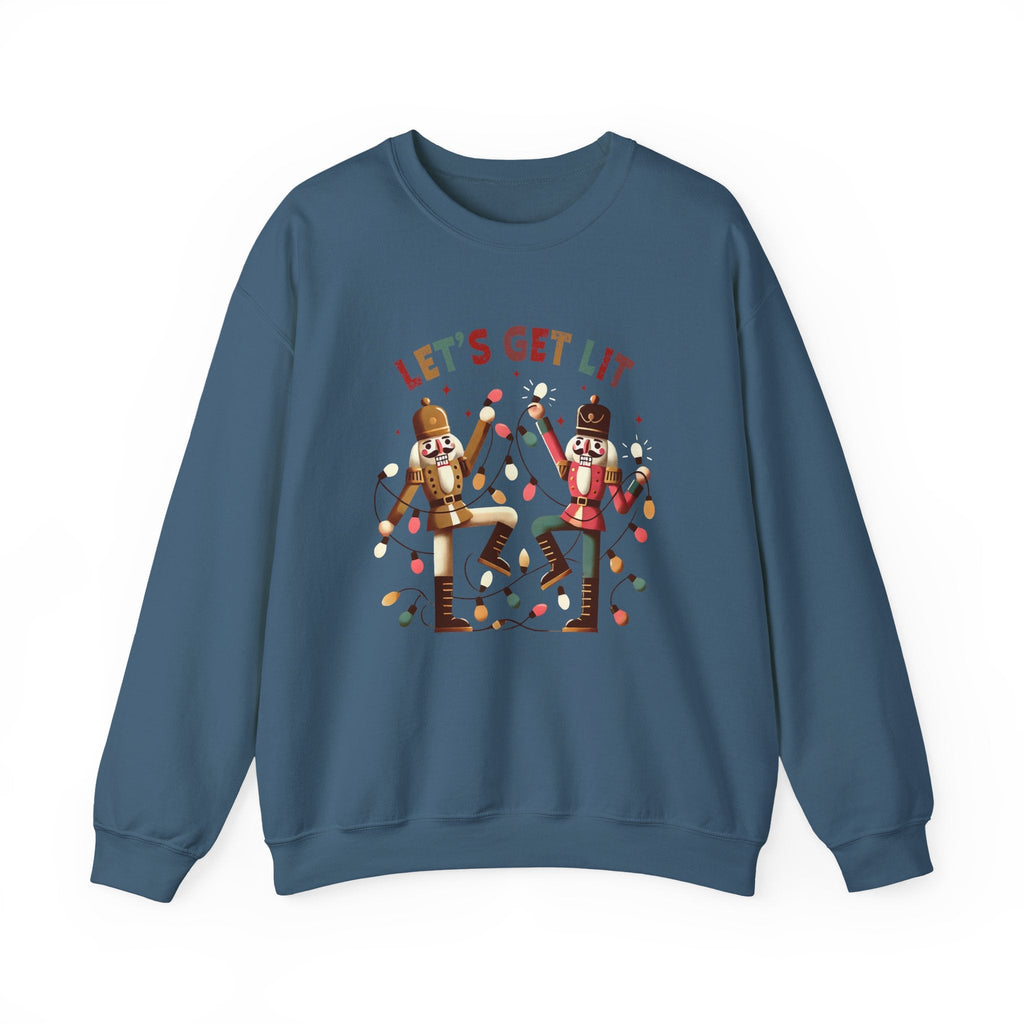 Let's get lit sweatshirt , Funny nutcracker Christmas shirt by PopCultureByDesign36