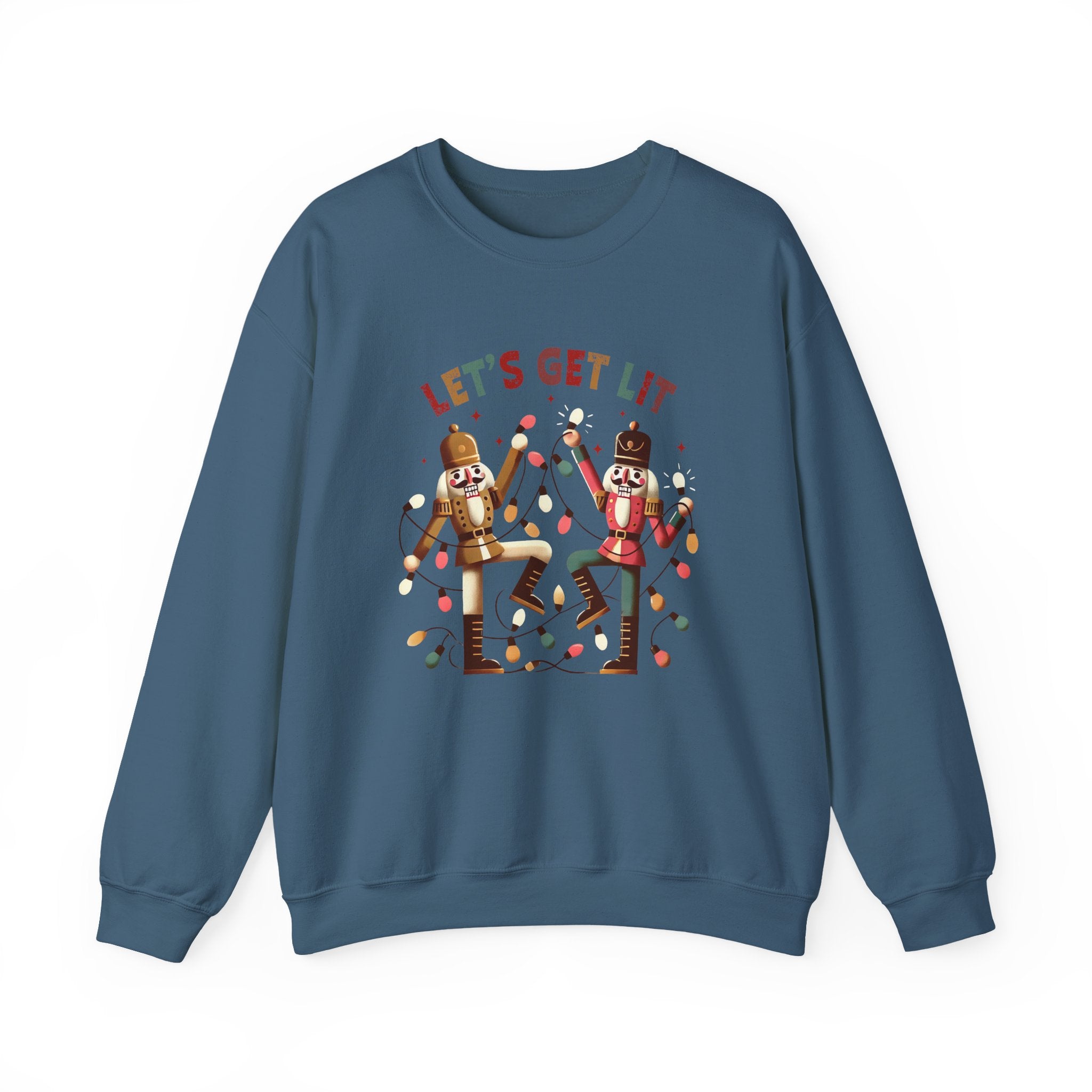 Let's get lit sweatshirt , Funny nutcracker Christmas shirt by PopCultureByDesign36