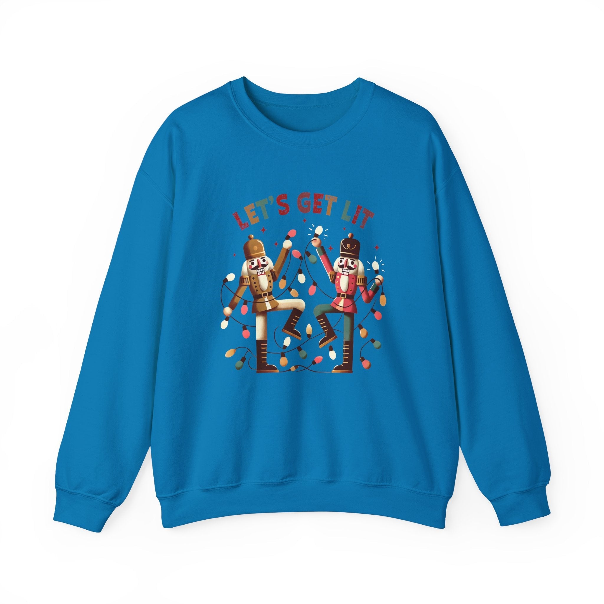 Let's get lit sweatshirt , Funny nutcracker Christmas shirt by PopCultureByDesign36