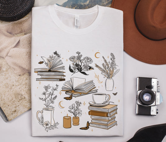 Romance Reader, Vintage Distressed Reading T-shirt, Book Lover Gift - PopCultureByDesign36