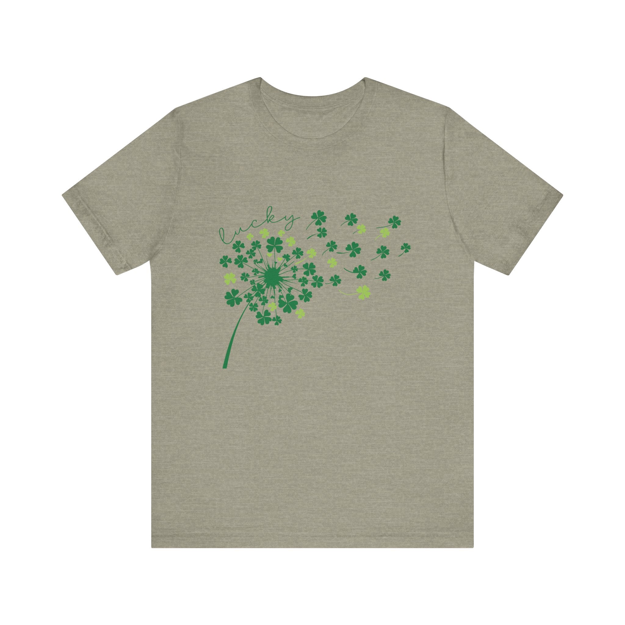 Lucky Shirt, St Patricks Day Shirt, Shamrock Heart T-Shirt by PopCultureByDesign36