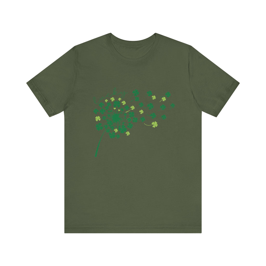 Lucky Shirt, St Patricks Day Shirt, Shamrock Heart T-Shirt by PopCultureByDesign36