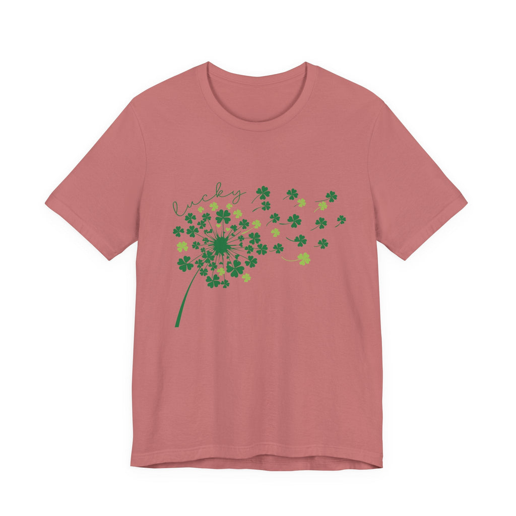 Lucky Shirt, St Patricks Day Shirt, Shamrock Heart T-Shirt by PopCultureByDesign36
