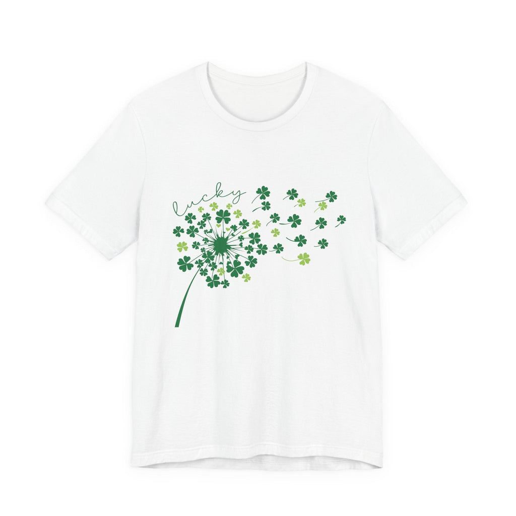 Lucky Shirt, St Patricks Day Shirt, Shamrock Heart T-Shirt by PopCultureByDesign36