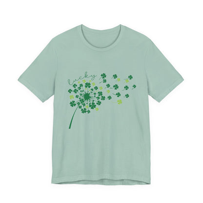 Lucky Shirt, St Patricks Day Shirt, Shamrock Heart T-Shirt - Popbydesign