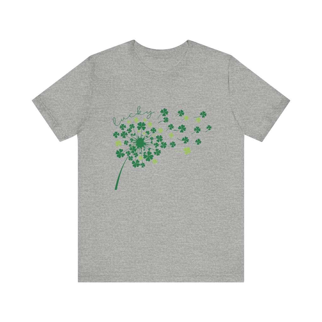 Lucky Shirt, St Patricks Day Shirt, Shamrock Heart T-Shirt by PopCultureByDesign36