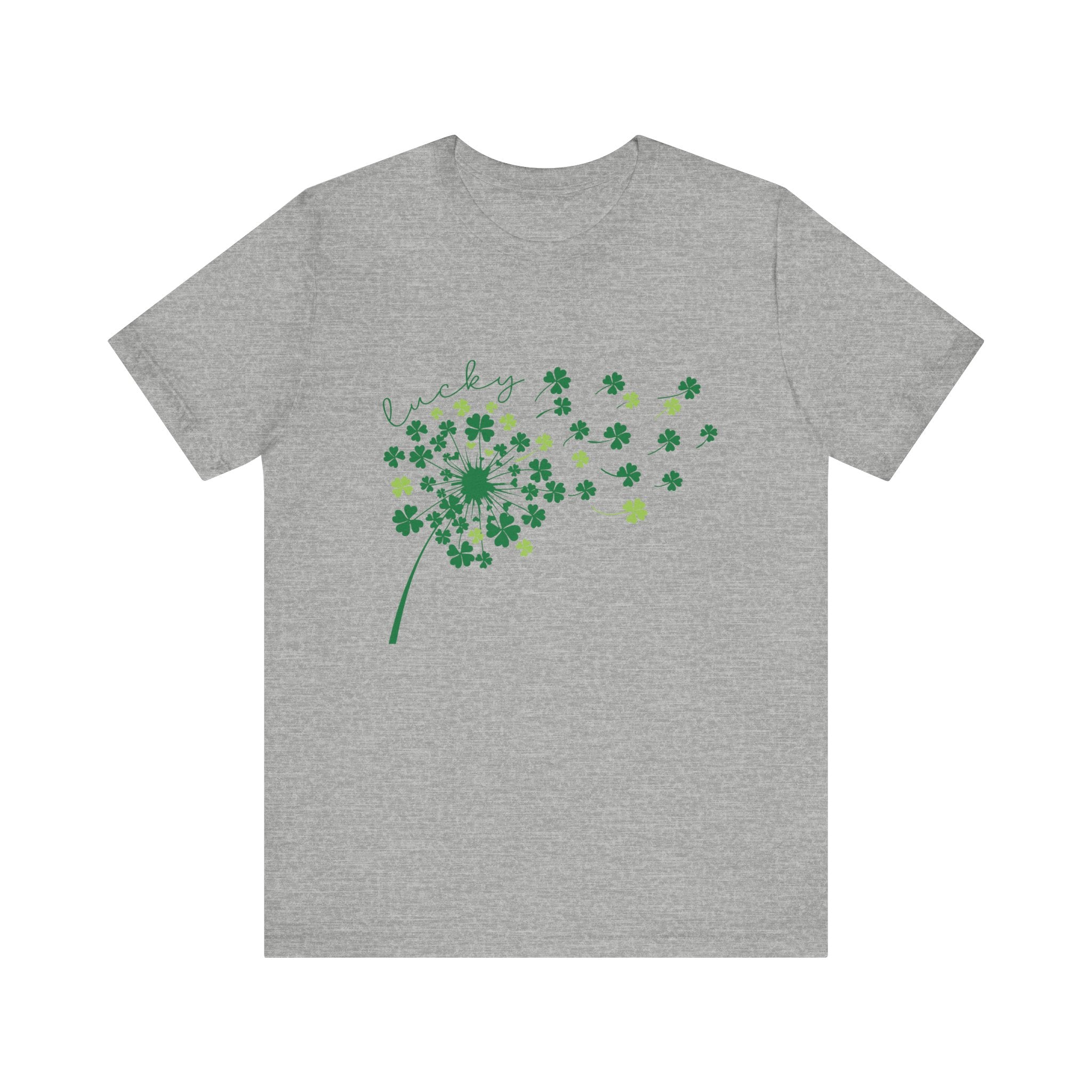 Lucky Shirt, St Patricks Day Shirt, Shamrock Heart T-Shirt by PopCultureByDesign36
