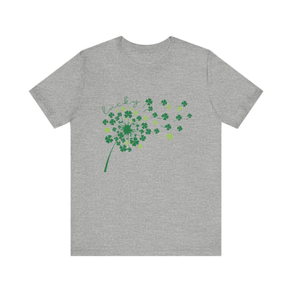 Lucky Shirt, St Patricks Day Shirt, Shamrock Heart T-Shirt - Popbydesign