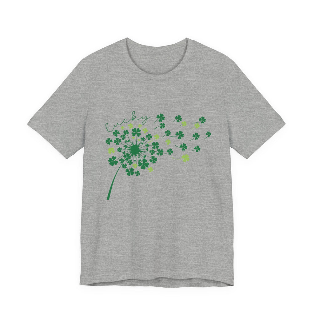 Lucky Shirt, St Patricks Day Shirt, Shamrock Heart T-Shirt by PopCultureByDesign36