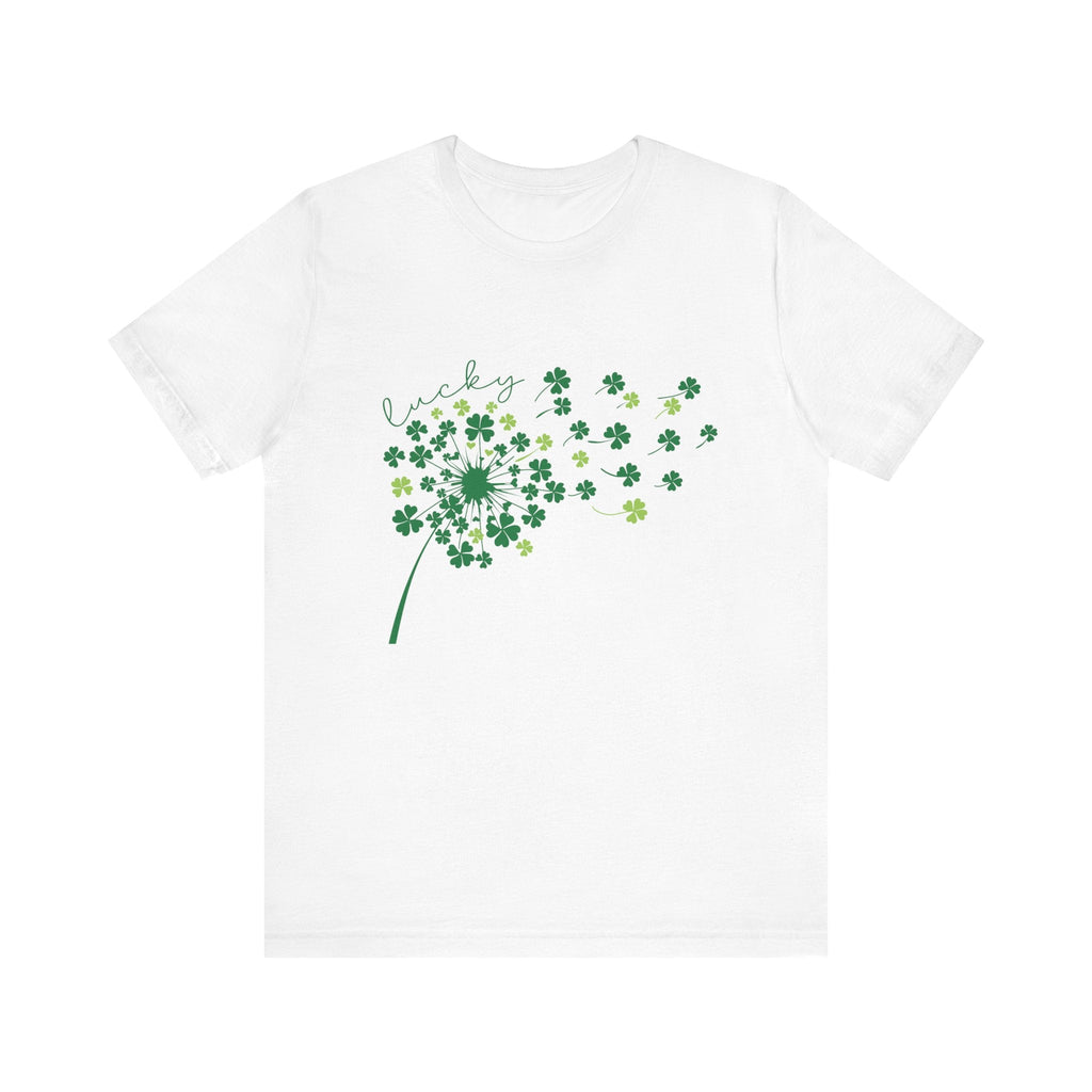 Lucky Shirt, St Patricks Day Shirt, Shamrock Heart T-Shirt by PopCultureByDesign36