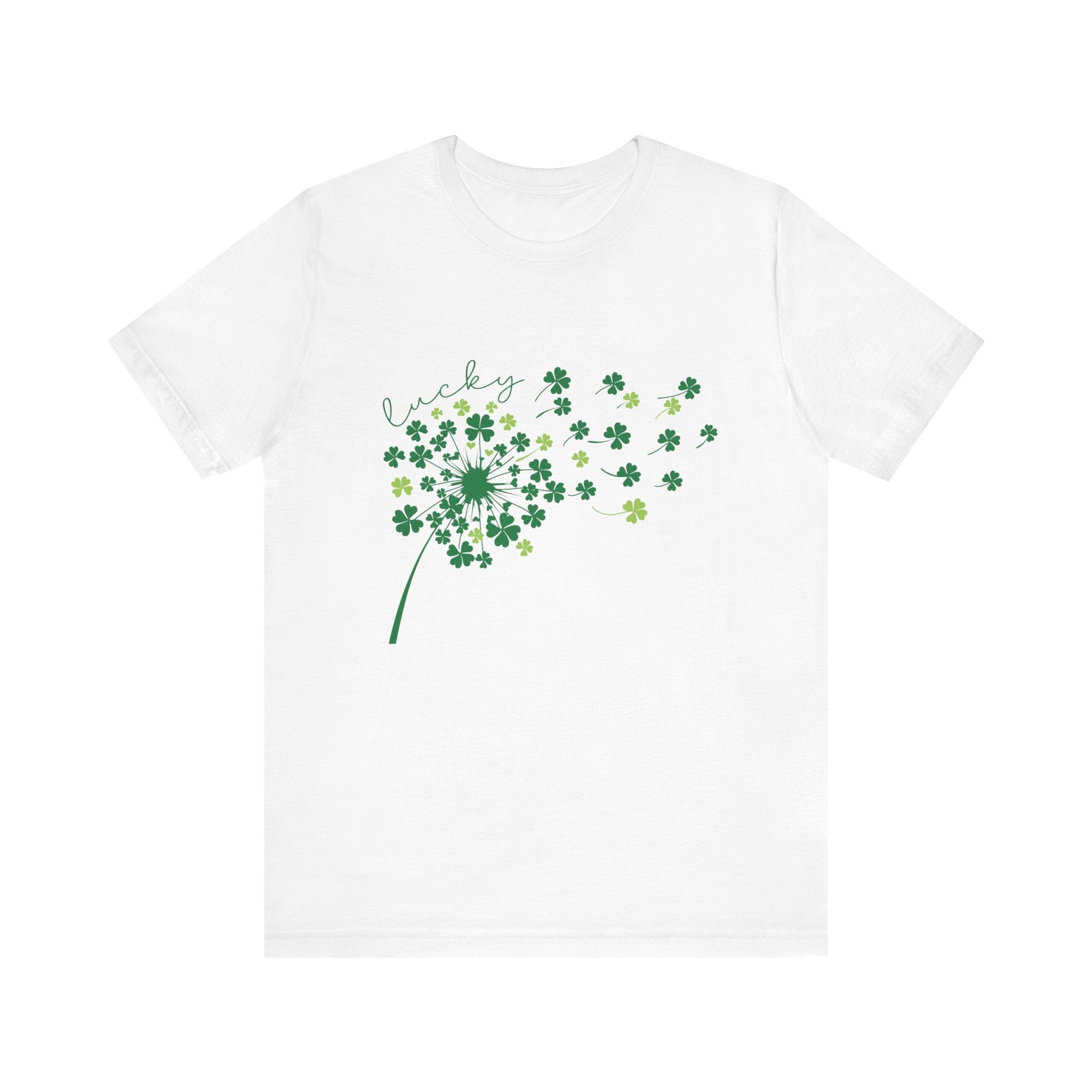 Lucky Shirt, St Patricks Day Shirt, Shamrock Heart T-Shirt by PopCultureByDesign36