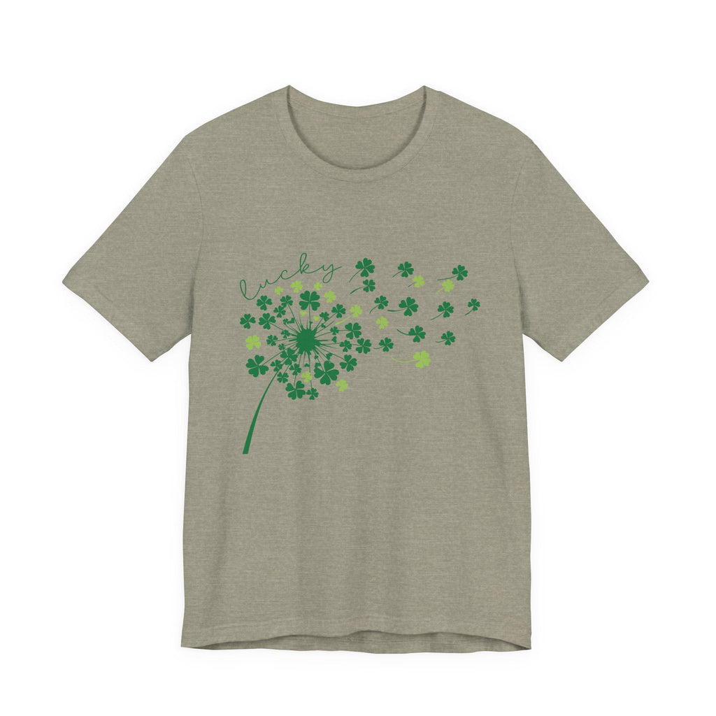 Lucky Shirt, St Patricks Day Shirt, Shamrock Heart T-Shirt by PopCultureByDesign36