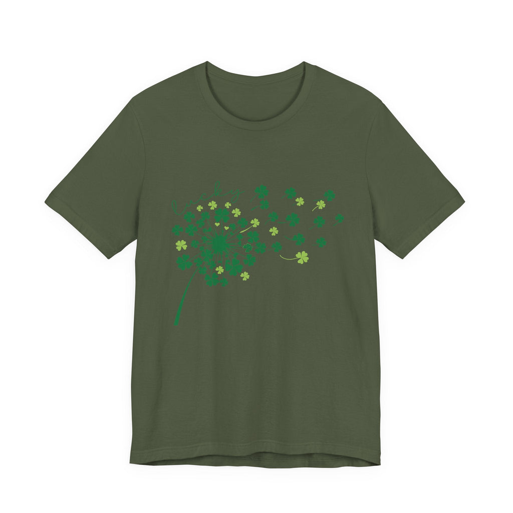 Lucky Shirt, St Patricks Day Shirt, Shamrock Heart T-Shirt by PopCultureByDesign36