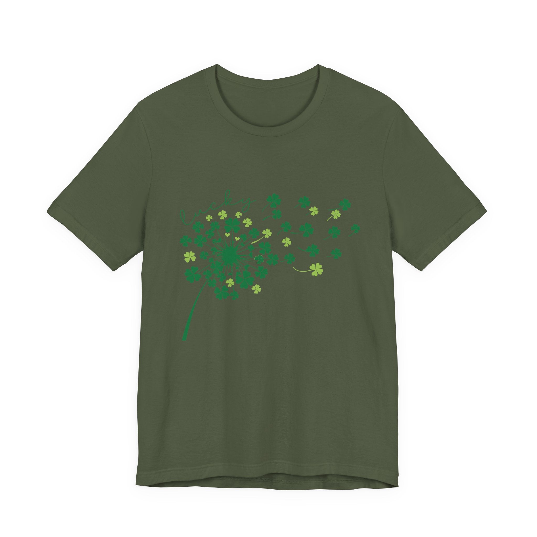 Lucky Shirt, St Patricks Day Shirt, Shamrock Heart T-Shirt by PopCultureByDesign36