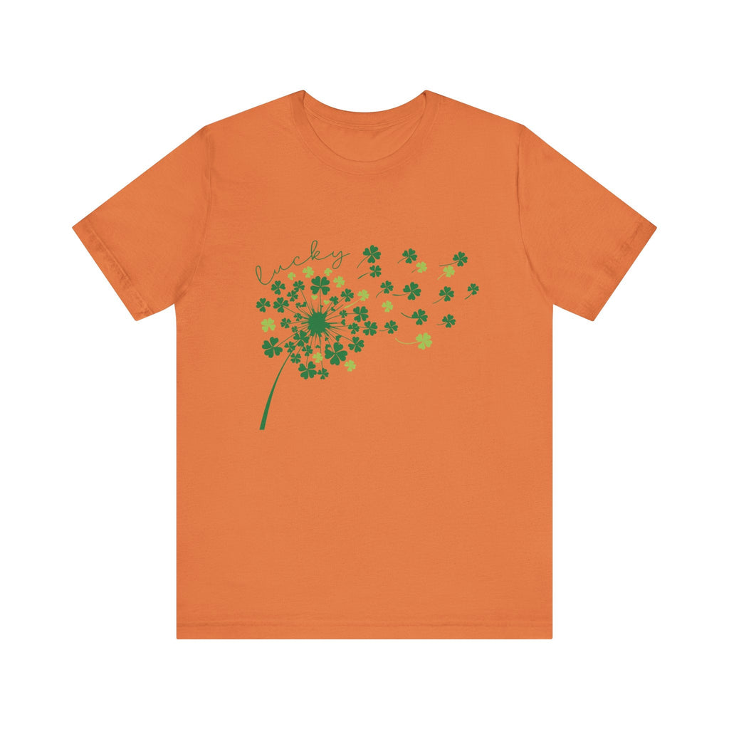 Lucky Shirt, St Patricks Day Shirt, Shamrock Heart T-Shirt by PopCultureByDesign36