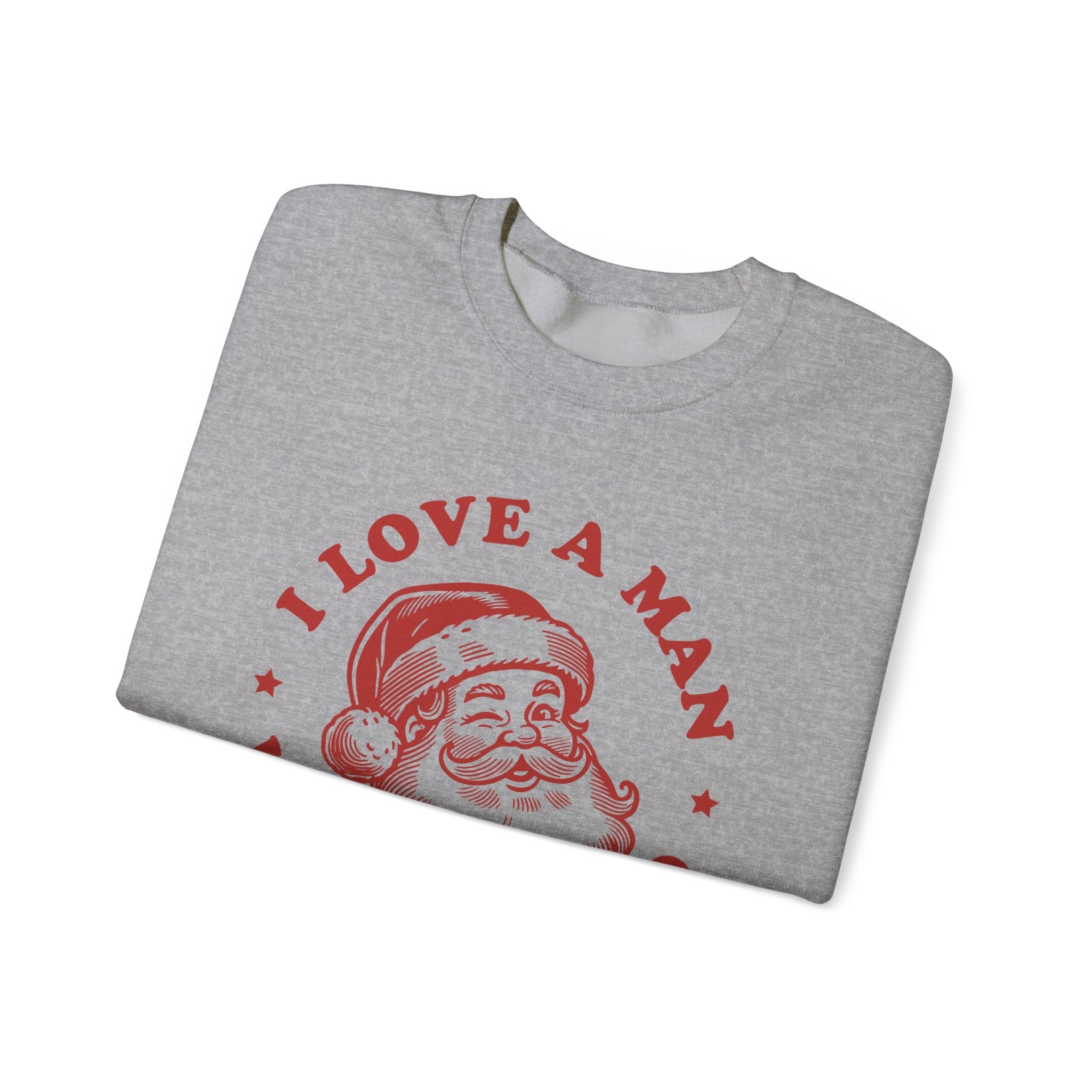 Man With A Beard Sweatshirt, Funny Santa sweatshirt by PopCultureByDesign36