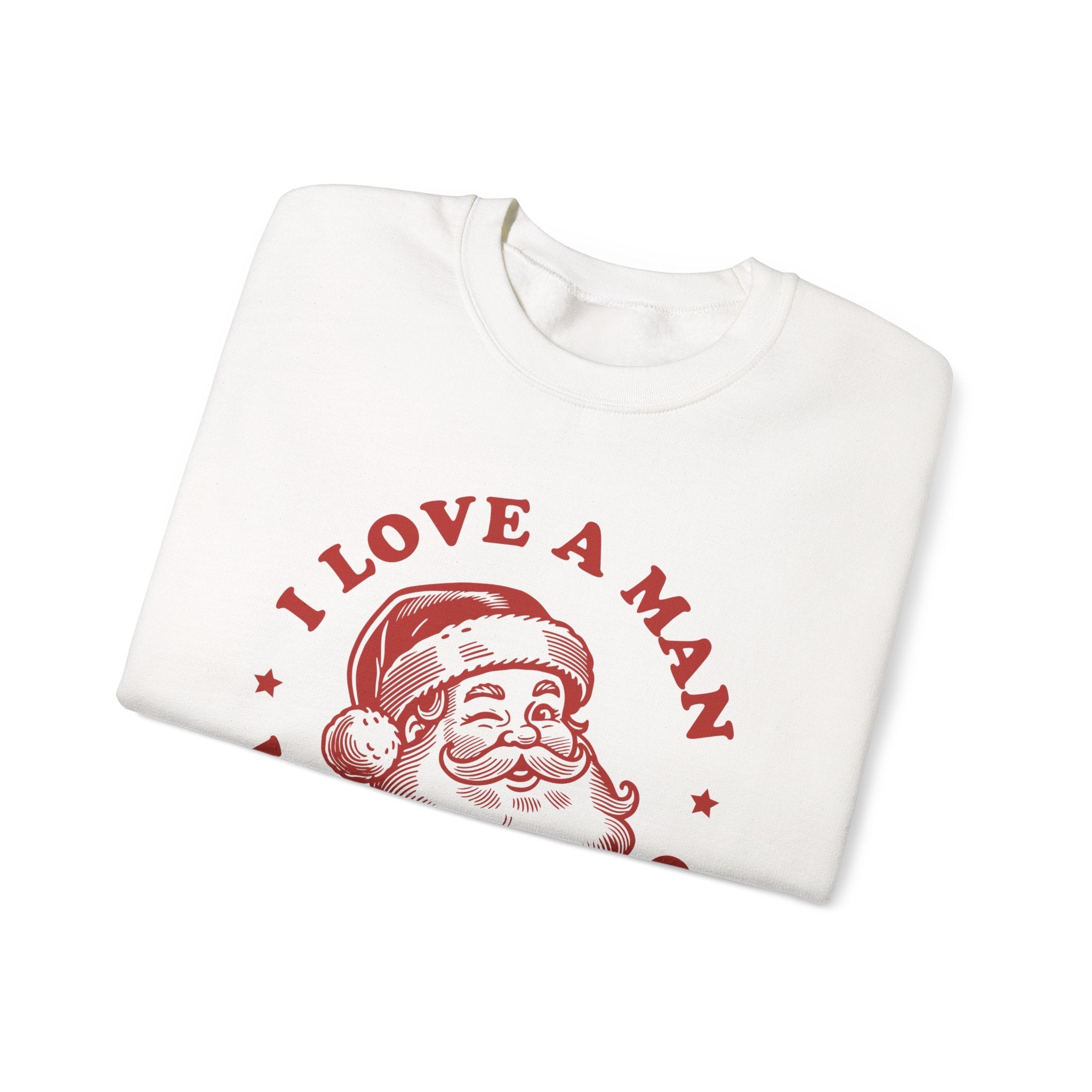 Man With A Beard Sweatshirt, Funny Santa sweatshirt by PopCultureByDesign36