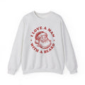 Man With A Beard Sweatshirt, Funny Santa sweatshirt by PopCultureByDesign36