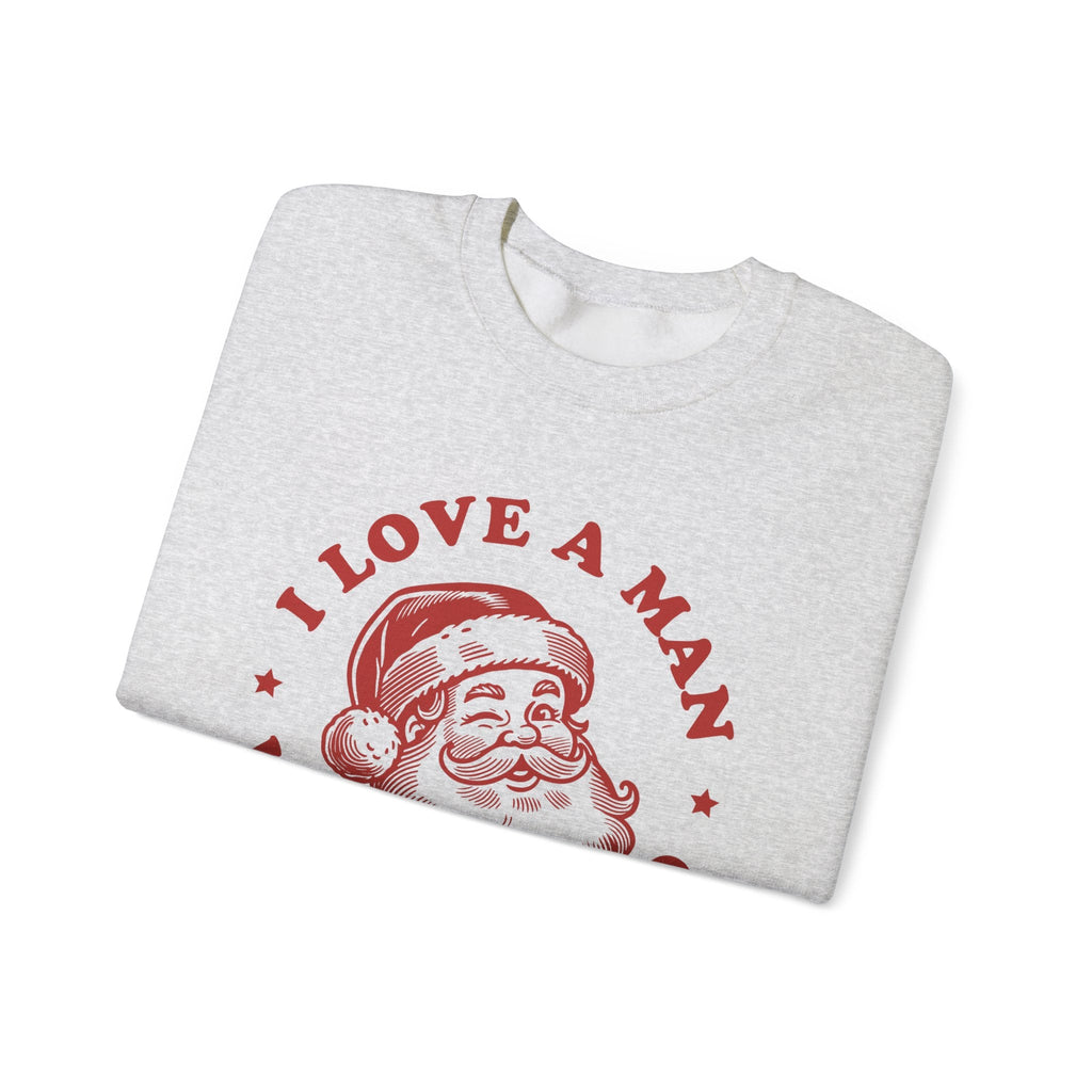Man With A Beard Sweatshirt, Funny Santa sweatshirt by PopCultureByDesign36