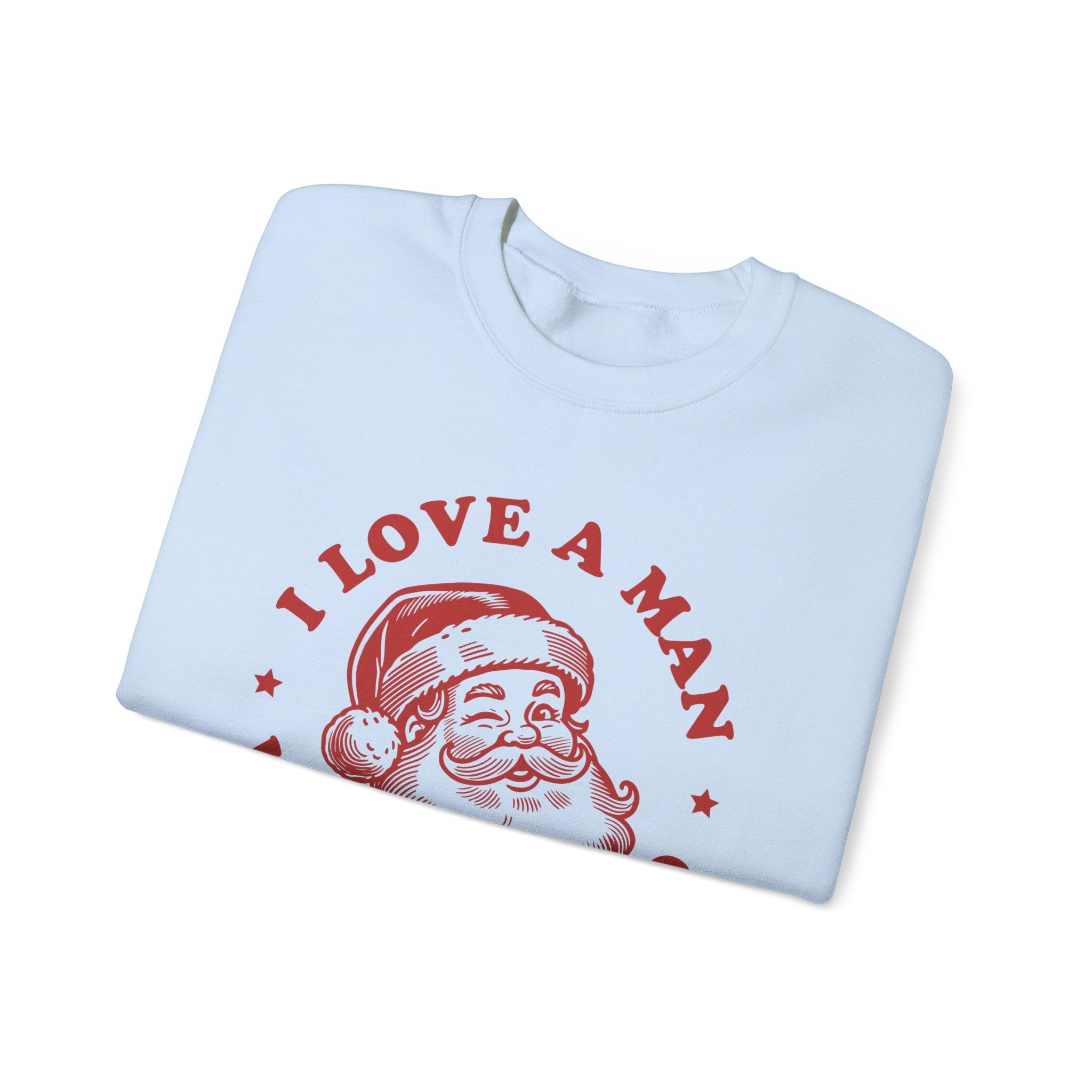 Man With A Beard Sweatshirt, Funny Santa sweatshirt by PopCultureByDesign36