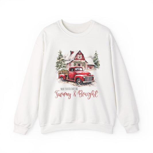 May your day be farmy and bright, Country Farm Christmas shirt - Popbydesign